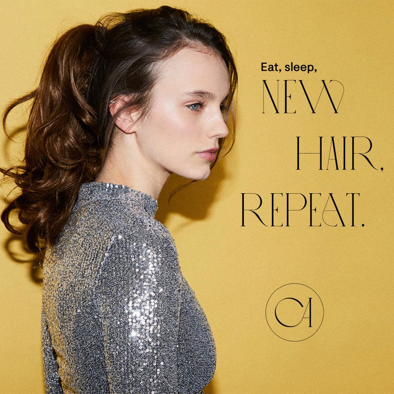 CAISHA 14" Wavy Clip On Ponytail With Butterfly Clip Hairpiece Heat-resistant Synthetic Fibres Brown Mix H128 - Image 4